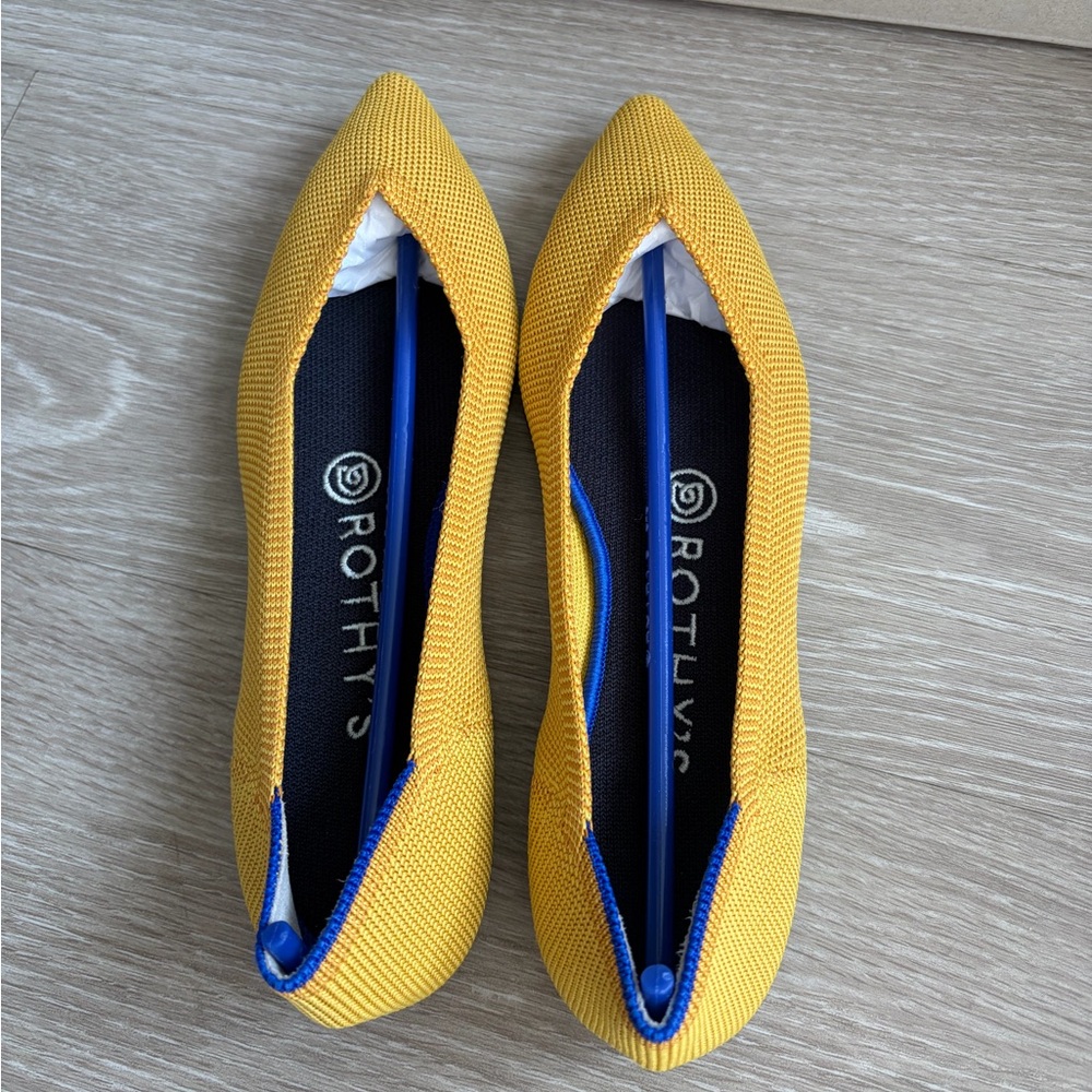 Rothy's The Point flats in marigold